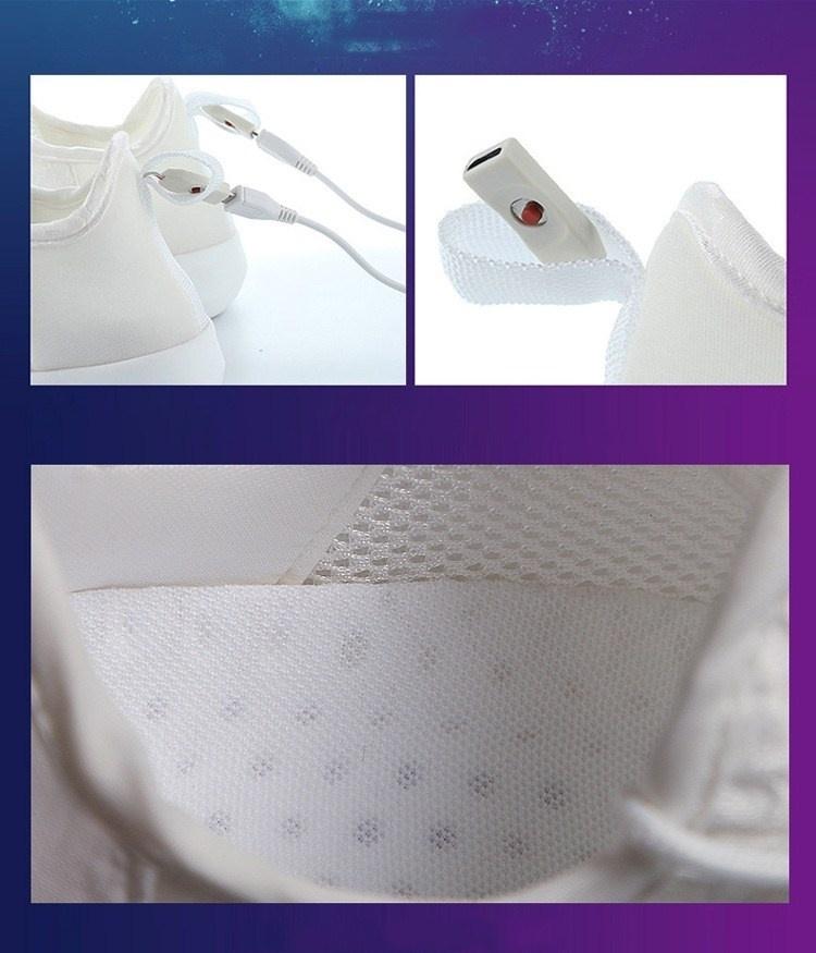 Size 25-46 New Summer Led Fiber Optic Shoes for Girls Boys Men Women USB Recharge Glowing Sneakers Man Light Up Shoes