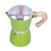 300ML Coffee Pot Moka Maker Coffee Kettle for Gas Stove Ethanol Stove Electrothermal FurnaceGreen