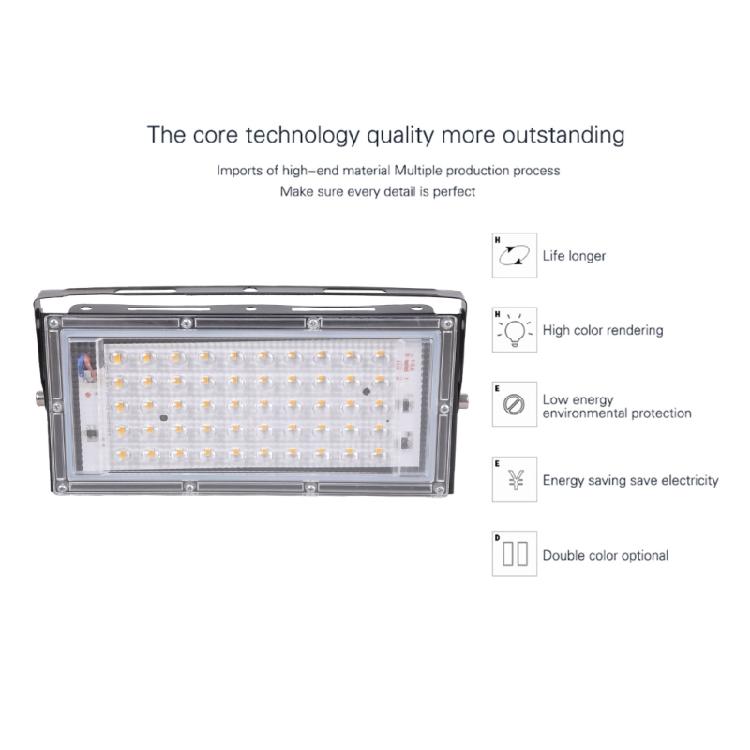 Outdoor Waterproof Garden Floodlight Practical 50W Reflector Street Floodlights