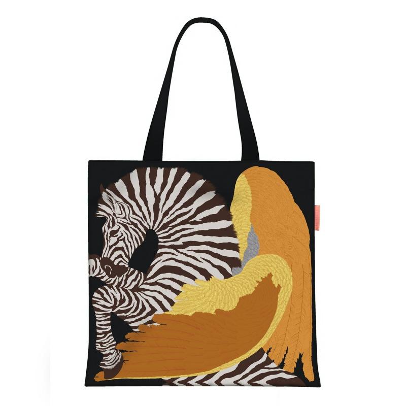 Spring new printed handbag women's oil painting series handbag shoulder bag tote bag fashion canvas bag