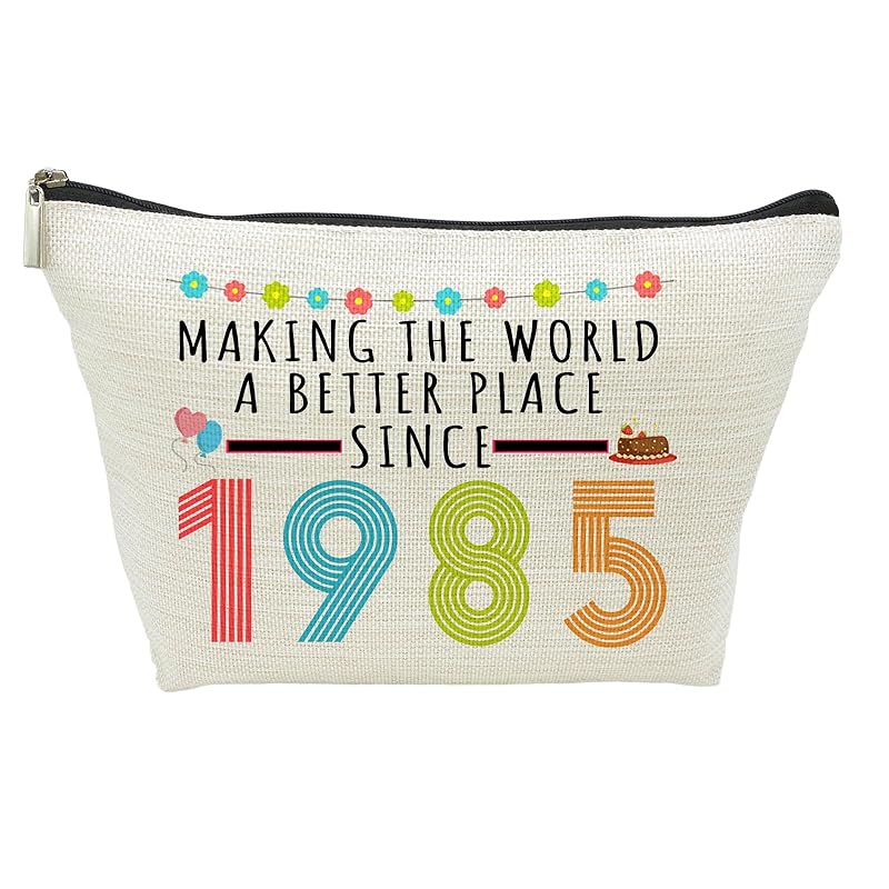 Подарки на 40-летие для женщин, Смешная косметичка на 40 лет, Косметички на 40-летие 1985 года для нее, мамы, тети, жены, сестры, коллеги, подруги, 1982 Makeup Bag