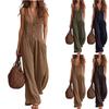 Short Rompers For Women Deep V Neck Sleeveless Jumpsuit Loose Fit Work Overalls Dressy Casual Summer Jumpsuits