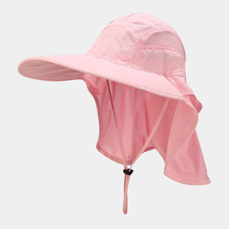 Summer Sun Protection Fisherman Hat Men and Women with Extended Hat Curtain Outdoor Sunshade Anti-ultraviolet Sun Hat Mountaineering Fishing Hat