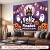 Party Backdrop Halloween Flat Haunted House Scary Ghosts Pumpkins Photo Background Decor Party Decor