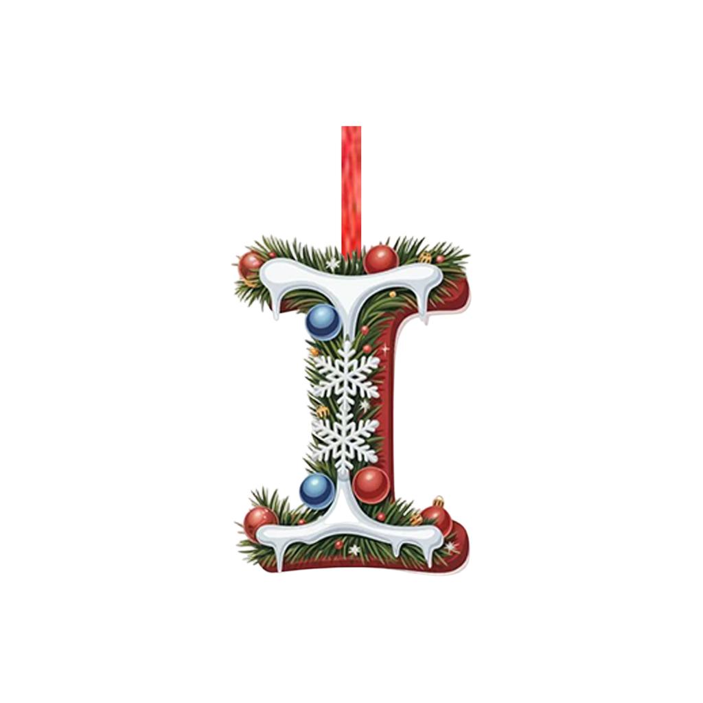 2D Christmas Decoration Pendant Christmas Tree Tag Theme Party Crafts Ornament