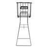 Tennis Ball Hopper, Holds 75 Tennis Balls, Pickleball Basket Cart with Wheels for Easy Pick Up, Portable Pickleball Caddy with Heavy-Duty