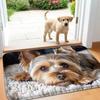 Adorable Bernese Mountain Dog Door Mat Non Slip Doormat Easy Clean Wear Resistant Entryway Rug Cute Pet Home Decor Mat