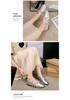 2025 French-Style Silver Mary Jane Flats: Women's Low Heel Moccasins for Spring/Autumn Fashion