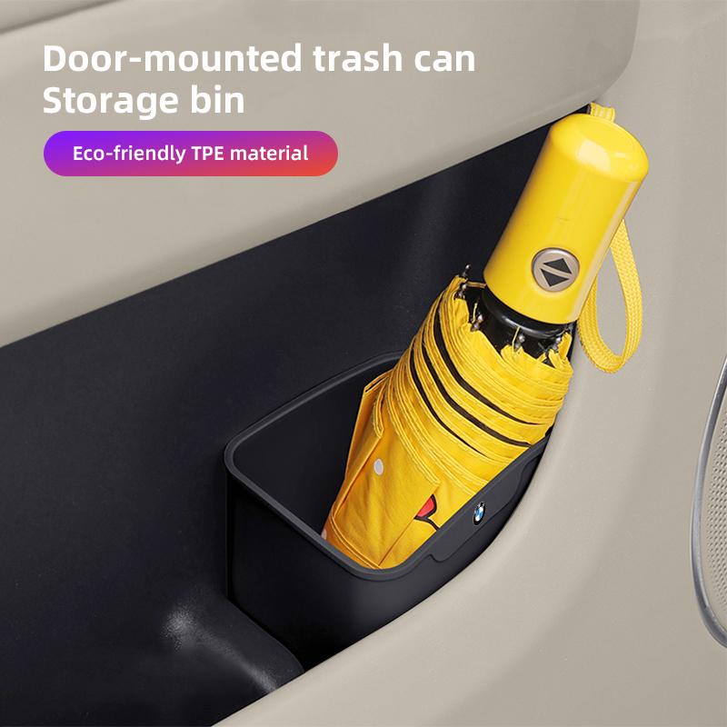 Silicone Car Door Storage Box Trash Can Multifunctional Auto Door Storage Bucket Umbrella Organizer Accessorie For BMW General