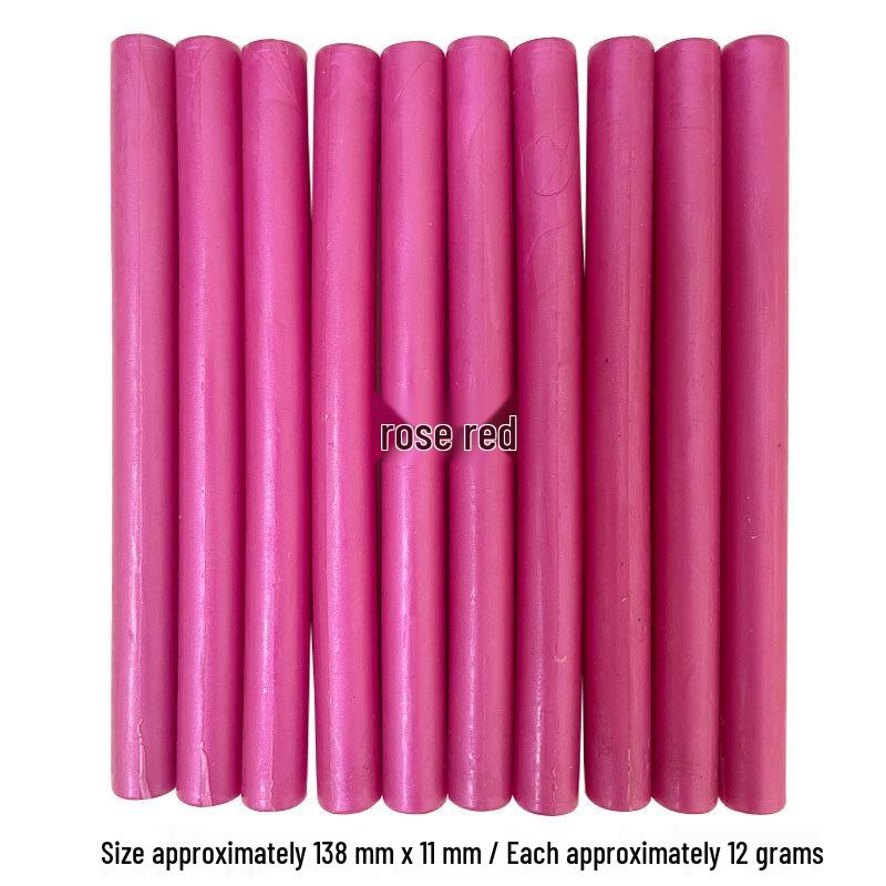 Round Wedding Invitation Wax Stick for Sealing, Hot Melt Glue Gun Compatible, Ideal for Wine Jar Sealing and Wax Cellar Storage