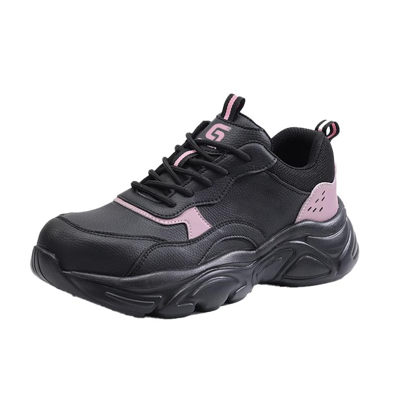 Junbu Women s Lightweight Steel-Toe Safety Work Shoes 36