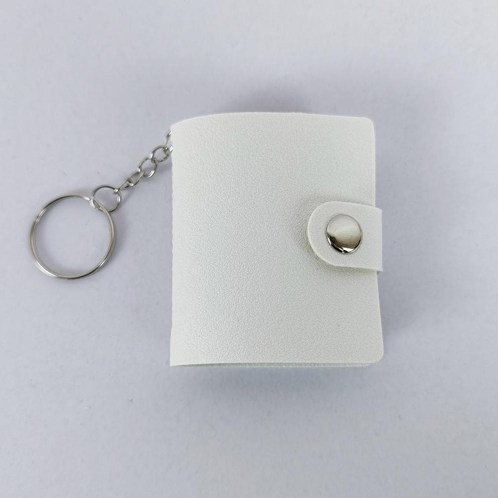 Mini 1-2 Inch Photo Album with Keychain and Stickers for Children's Memories