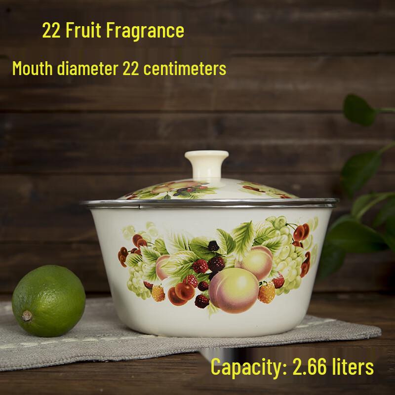 

Jing Yu Heng Food Grade Enamel Storage Bowl with Lid