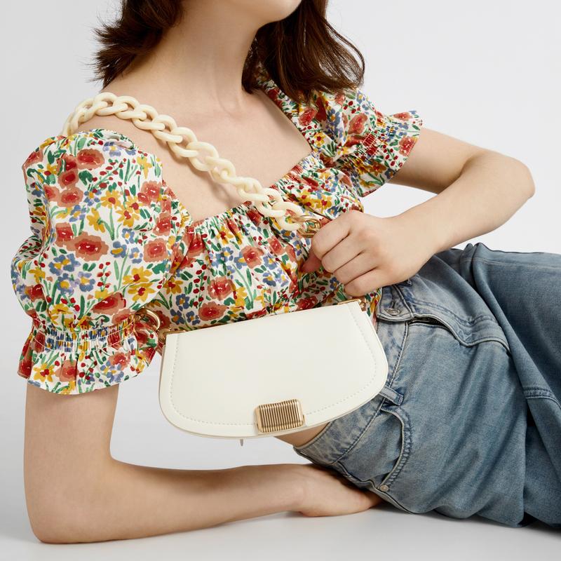 New CHARLES&KEITH Polyurethane Shoulder Bag Women's Multicolor CK2-20270892