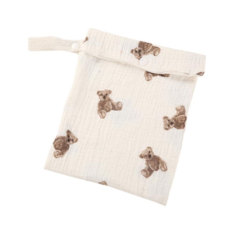 

Practical Baby Strollers Bag Soft Cotton Mummy Storage Bag Diaper Bag Organizing Nappy Pouches Baby Strollers Accessory