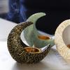 Moon Resin Incenses Burners Aromatherapies Incenses Burners for Creating Calming Environment in Homes Workspaces