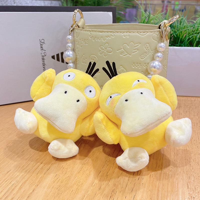 Anime Action Figure Kawaii Cartoon Psyduck Keychain Model Car Keychain for Boys Girl