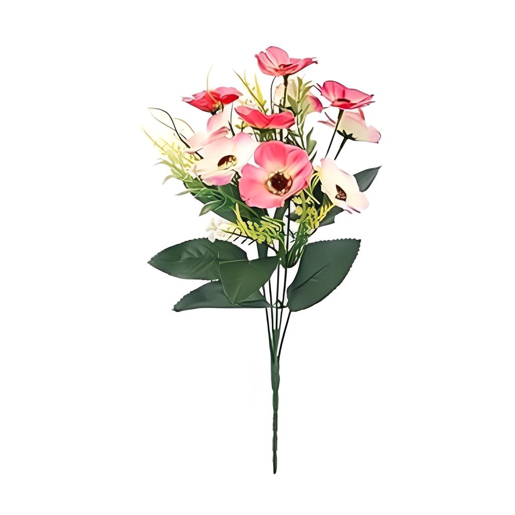 Artificial Flower 5 Forks 10 Heads Spring  Silk  Small Bouquet Home Living Room Ornaments Decoration Photo Props