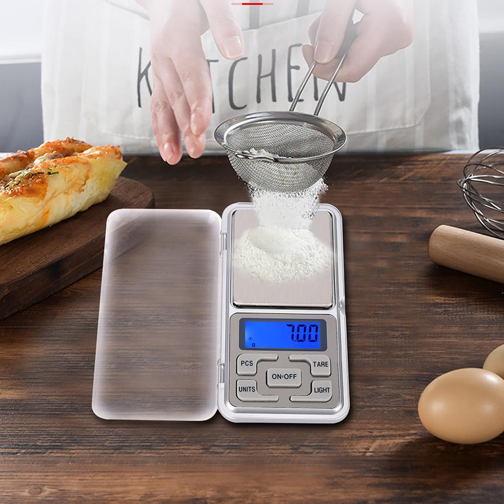 500g 0.1g Portable Mini Pocket Scale Digital Electronic Food Scale with Backlight High Accuracy