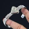 Daughters Day Deal Trillion Psilomelane Dendrite Stone Sterling Silver Bangle