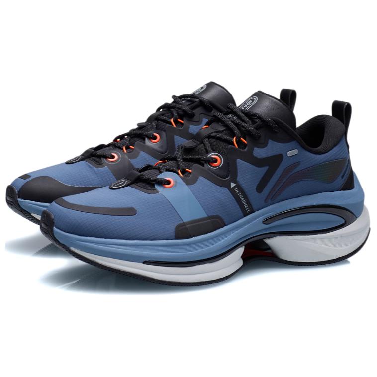 Li Ning Wu Shi 5S 1.0 Fabric TPU Rebound Support Shock Absorption Non-Slip Wear-Resistant Low-Top Running Shoes Men Running Shoes Blue ARSR031-3