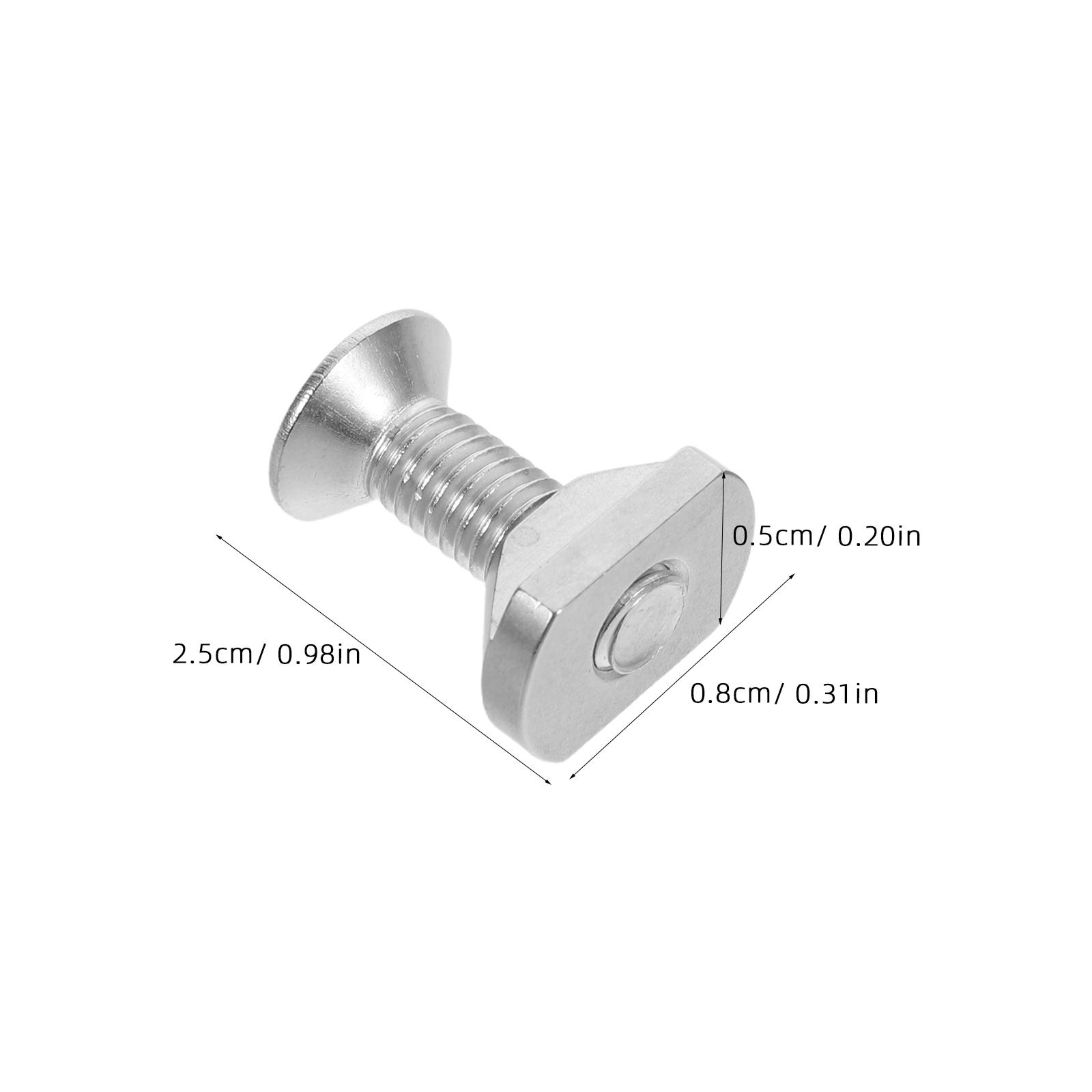 Набор из 4 шт. Гайки для крепления гидрофойла Нержавеющая сталь M8 Т-образные гайки-винты для серфборда Фурнитура для скользящего трека фойла Фойлборд Sup Кайтборд