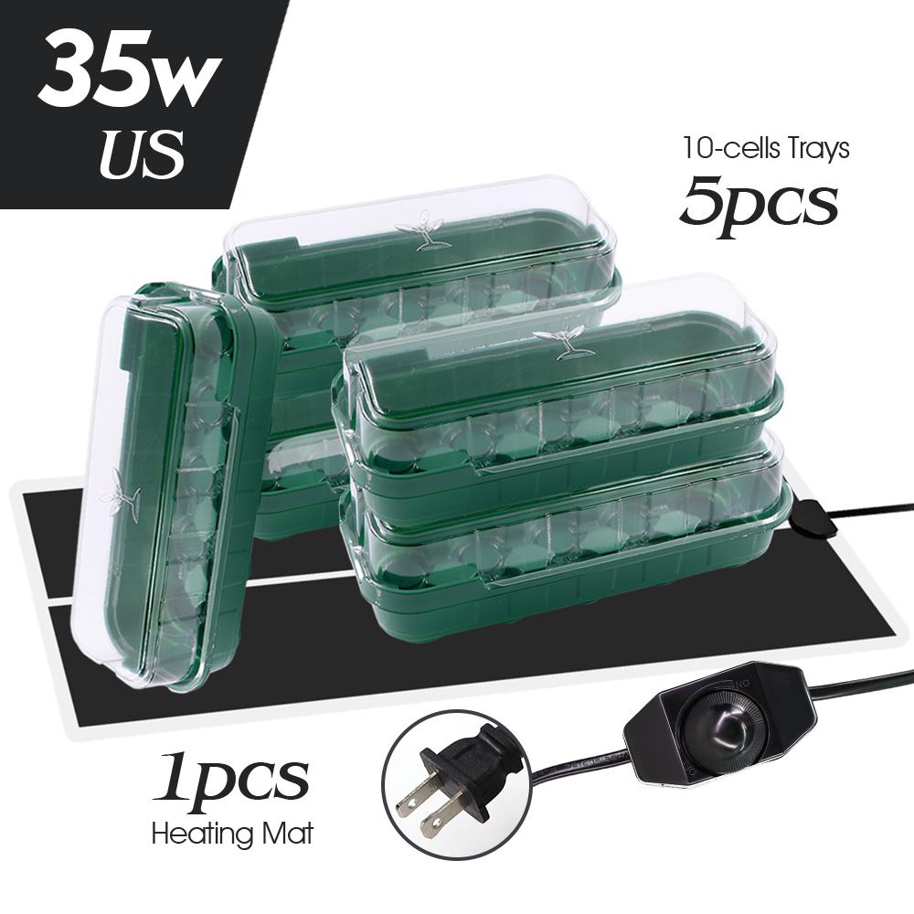 14/35W Plăcuță de Încălzire Plante Încălzitor Covoraș Termic Tăvi Răsaduri Pepinieră Cutie Germinare Seră Ștecher US/EU/UK/AU Control Temperatură
