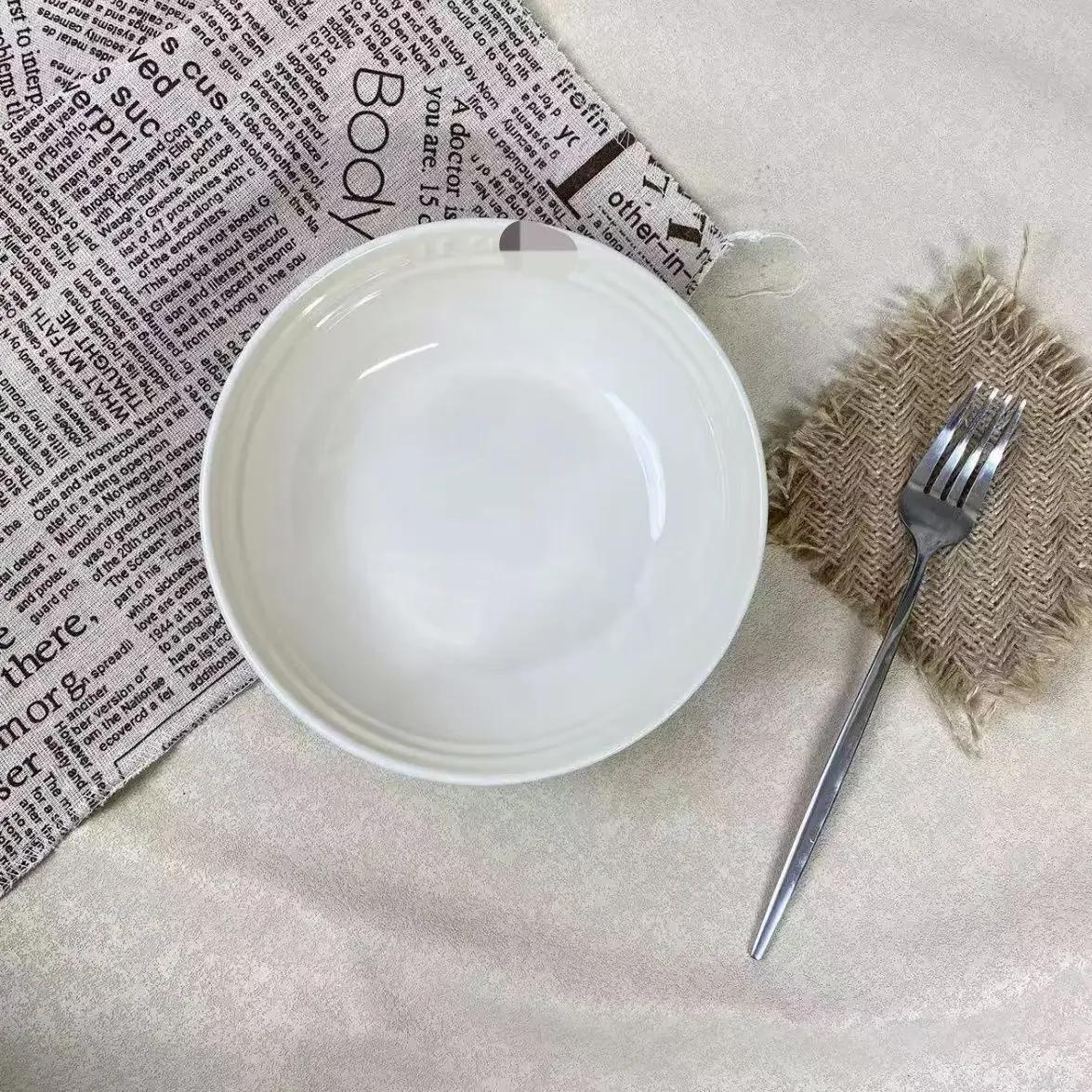 

7 дюймов фарфоровая суповая миска 1 упаковка керамическая обеденная тарелка десерт салат блюдо кухонный поднос красочная глубокая столовая посуда