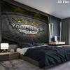 German Football Crest Custom Name Wall Tapestry Aesthetic Wall Hanging Printed Fabric Blanket Decorative Tapestries For Bedroom Living Room Home Decor