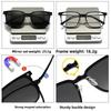 Magnetic Sleeve Glasses High Appearance Versatile Myopia Frame Clip On Driving Sunglasses Two In One