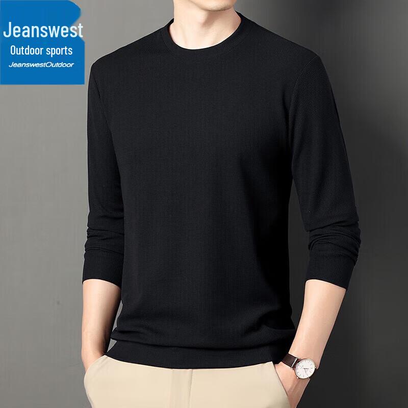 

Чоловіча повсякденна футболка з довгим рукавом та круглим вирізом Jeanswest M