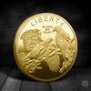Souvenir Coin American Eagle of Liberty Commemorative Coin Double Eagle Lucky Gold Silver Coin Commemorative Medal