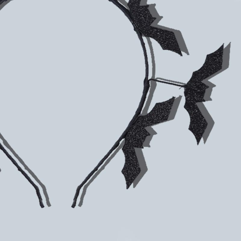 Halloween Black Bat Headband Fashionable Bat Hair Hoop for Adult Children Hairpieces Cosplay Costume Accessory