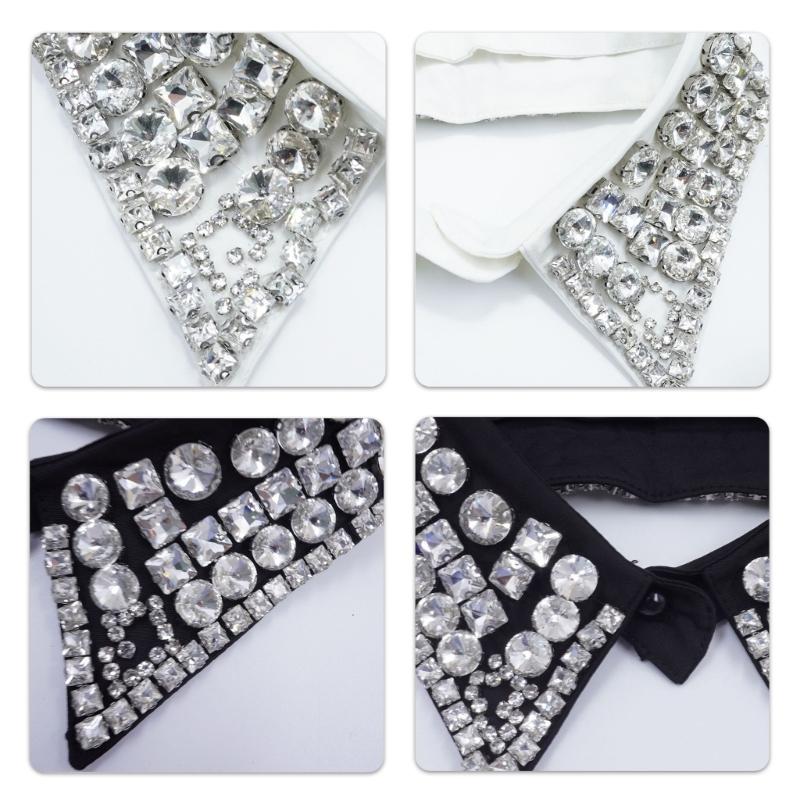 Fashion Beadwork Detachable Collar Removeable Faux Collar Easy Wear Neckwear for Women Various Occasion and Outfit