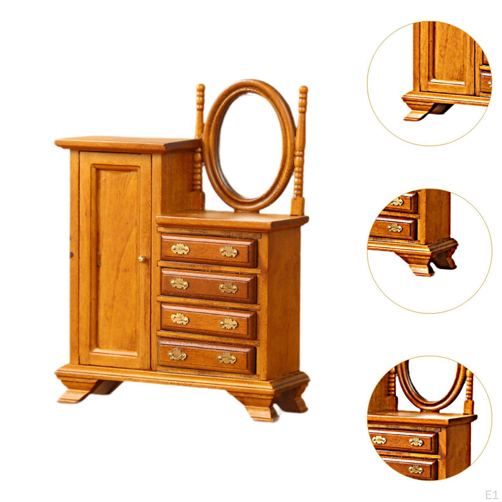 Миниатюрный туалетный столик для кукольного домика — фото 3