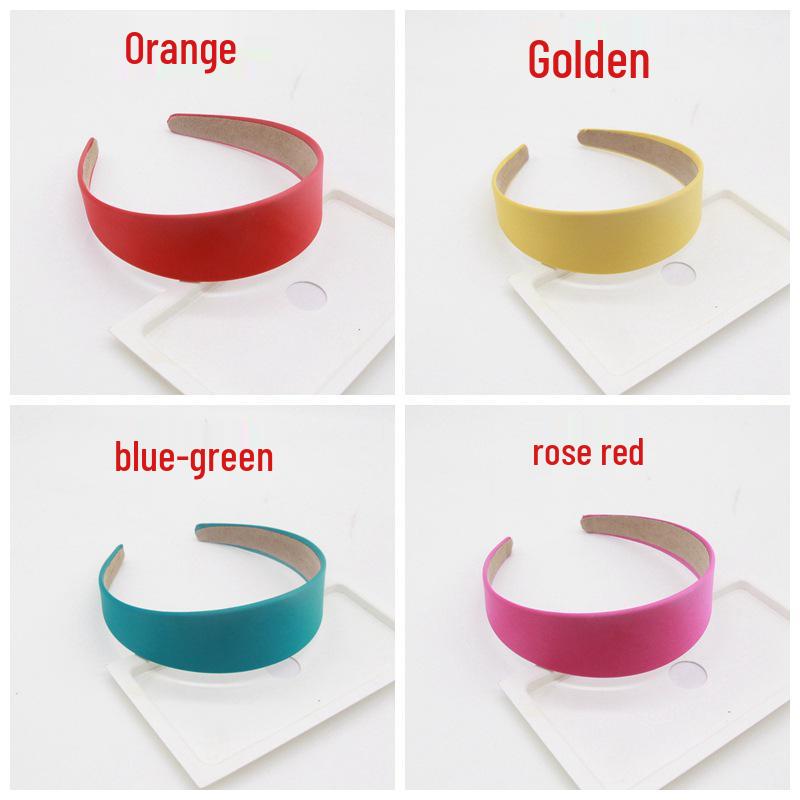 Korean Silk Satin Headband - 4cm Widened Fairy Style