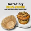 100 PCS Colorful Non-stick Cupcake Liners Food-grade No Smell Baking Cups Parchment Paper Greaseproof Muffin Liners Birthday