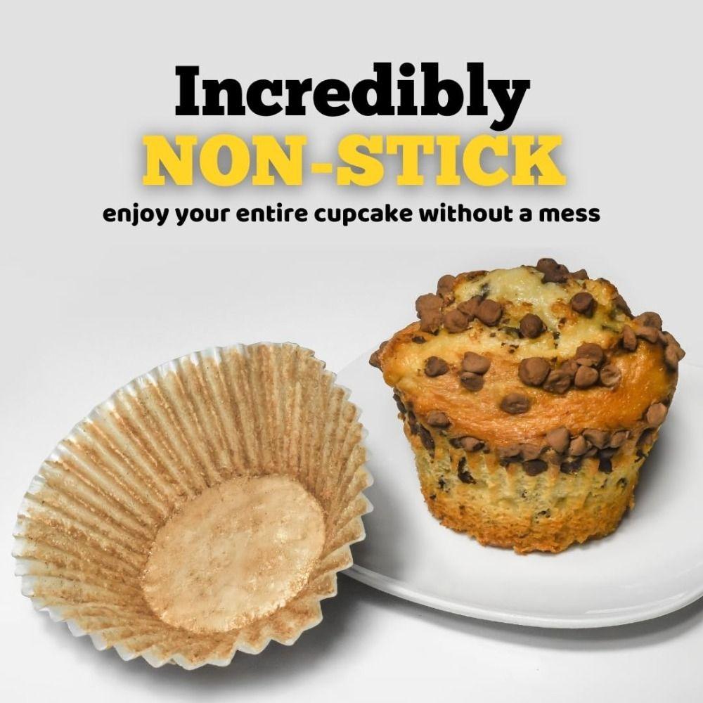 100 PCS Colorful Non-stick Cupcake Liners Food-grade No Smell Baking Cups Parchment Paper Greaseproof Muffin Liners Birthday