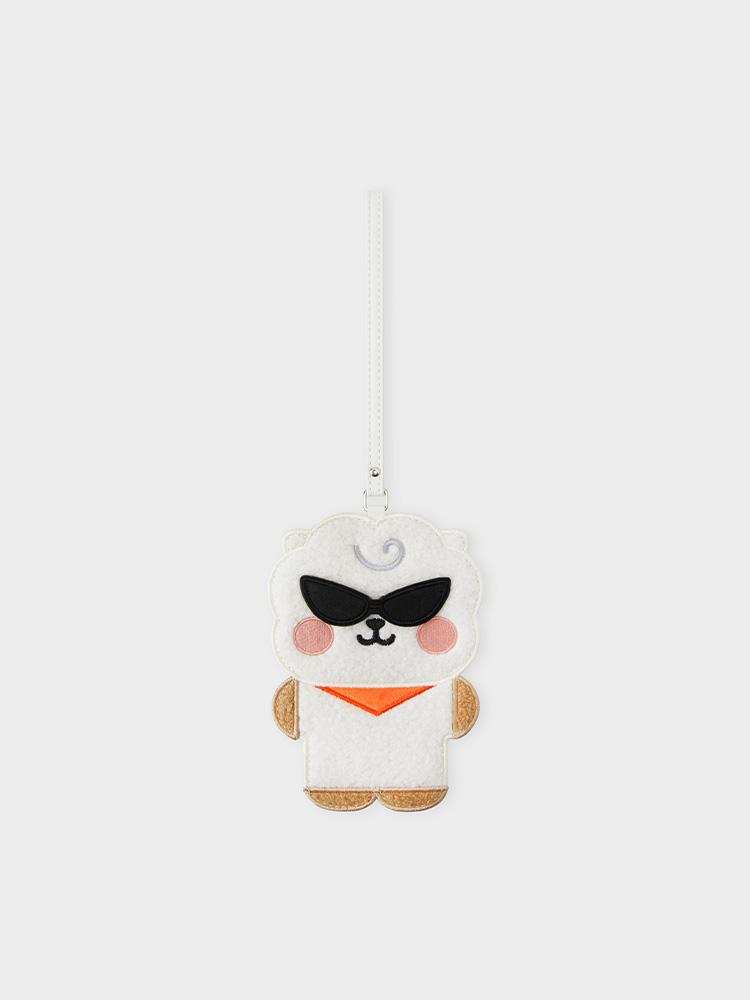 LINE FRIENDS BT21 RJ BABY Plush Travel Luggage Tag