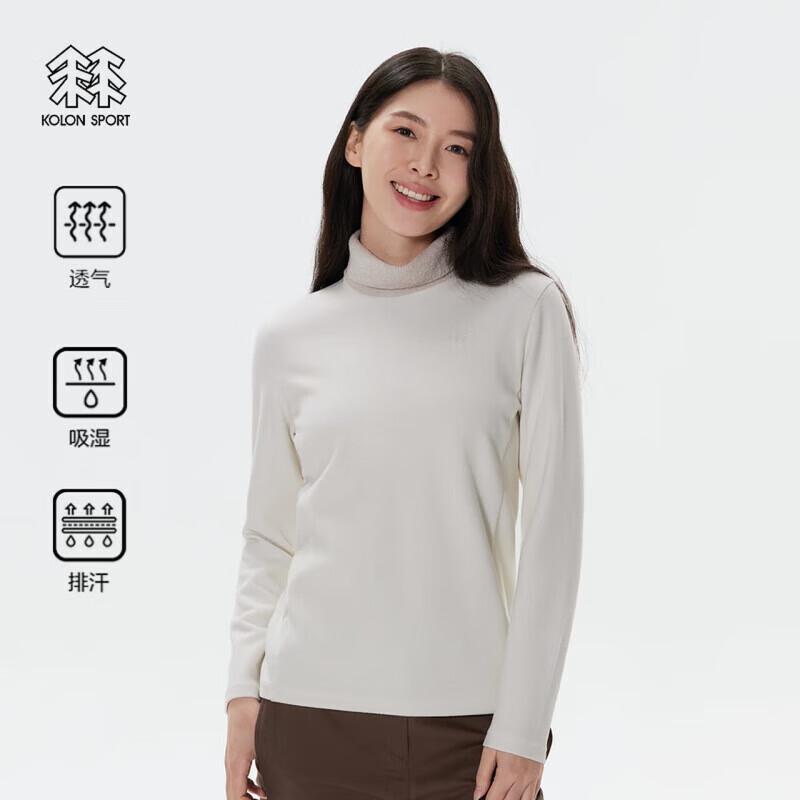 

KOLON SPORT Women s High-Neck Long-Sleeve Base Layer T-Shirt XL