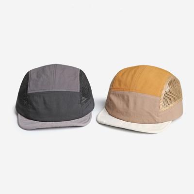 Casual Versatile Retro Mesh Baseball Cap 5 Panel Adjustable Sun Visor Cap Breathable Quick Drying UV Protection Cap Unisex