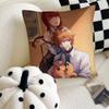 Cartoon Character Makima Denji Aki Fashion Square Pillowcase Bedroom Sofa Room Ins Decoration Leisure