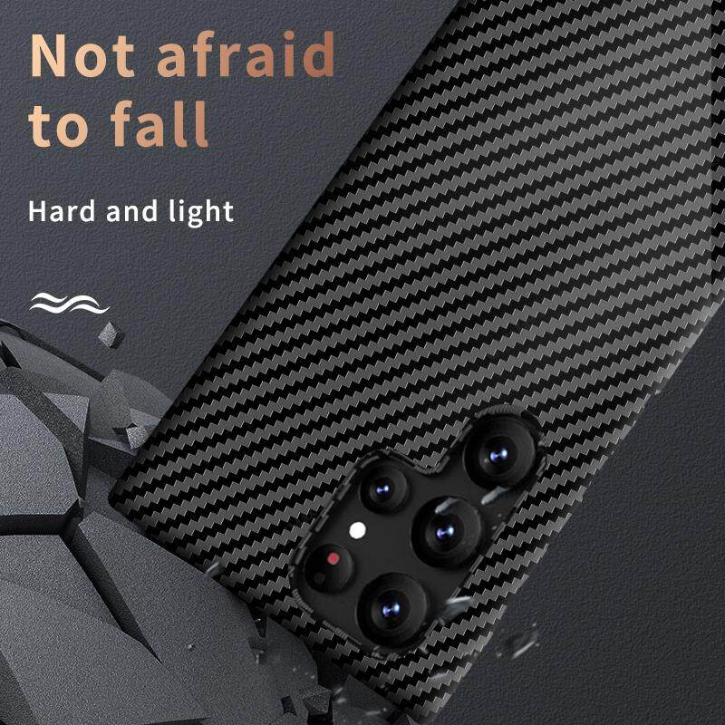 Carbon Fiber Telefon Fall Für Samsung Galaxy S24 S22 S23 Ultra 5G S21 S24 Plus S23 + Drahtlose Ladegerät Fall für Samsung S22 Ultra Dünne Funda