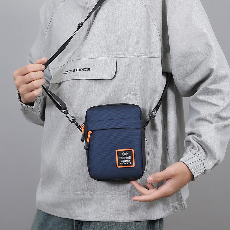 Men's Waterproof Casual Shoulder Bag Multi-Functional Outdoor Crossbody Bag Phone Bag