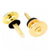 2pcs Guitar Strap Locks Metal Strap Lock Buttons for Bass Ukulele Acoustic Guitar Stage Performance Security