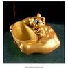 Lucky Cat Figurine A Muscular Cat That Brings Good Fortune and Perfect for Storing Keys and Other Small A and Stylish Decorative Made of Resin Great