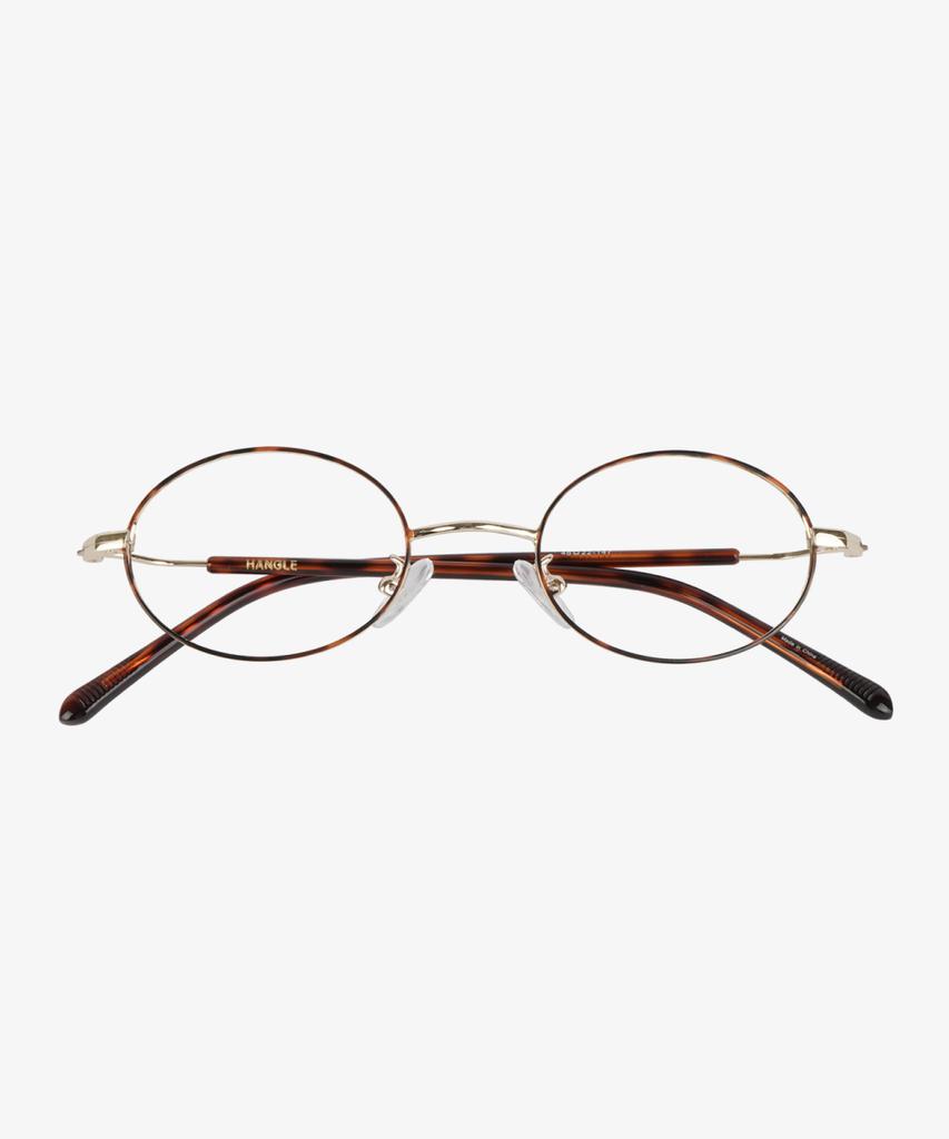 Hangeul 2-Color Vintage Oval Leopard Print