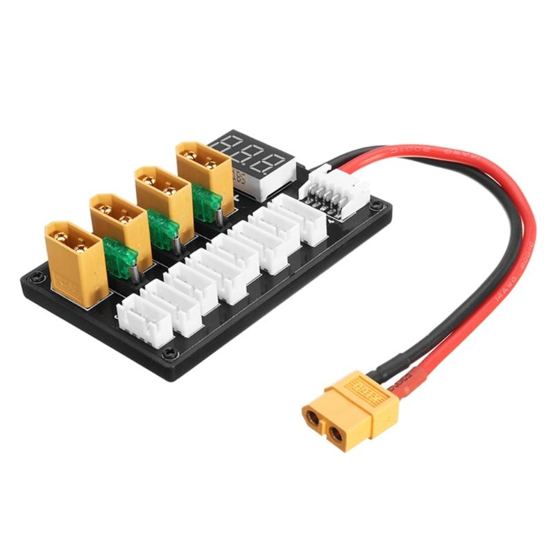 3S 4S Lithium Battery Parallel Balanced Charging Board With 5P Ribbon Cable 22AWG Cable 30Amp Fuses Protections