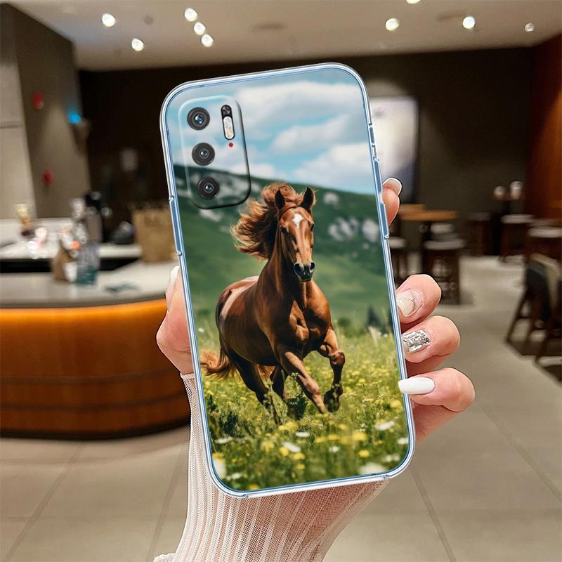 RE28 Fine Horse Transparent Phone Case for Motorola Moto Edge 20 30 40 50 S30 Fusion Ultra Pro Neo Lite + G200 G23