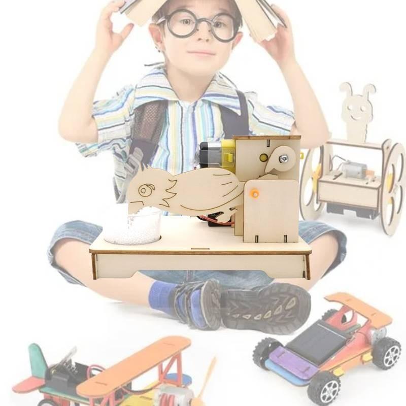 Anpassbares Holz-Hühner-Picken-Körner Wissenschaftsspielzeug für Kinder Steam-Kurs